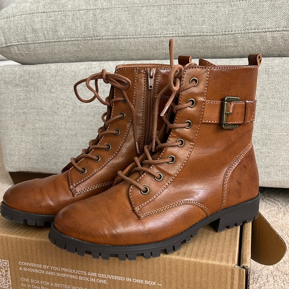 SO Brown Combat Boots